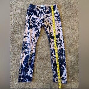 Nike Women's Black and Pink Tie-Dye Leggings F-7